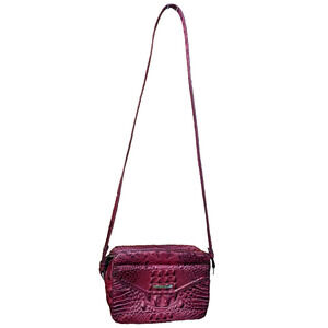 Brahmin SHEA Pomegranate Melbourne Leather Crossbody Bag Purse EUC